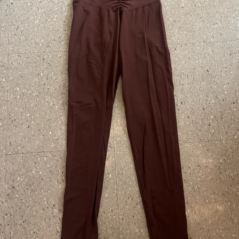 Women’s Brown Leggings - Stretch High-Waist Comfort